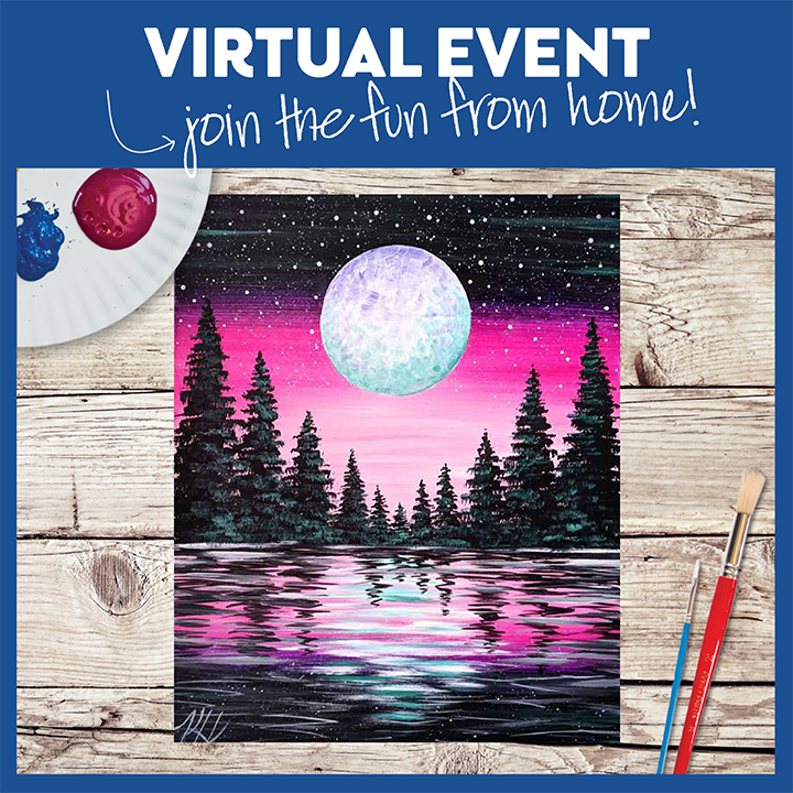 Vibrant Moon Forest